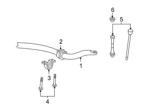 2009 Ford Explorer Sport Trac Stabilizer Bar & Components Diagram 3 - Thumbnail
