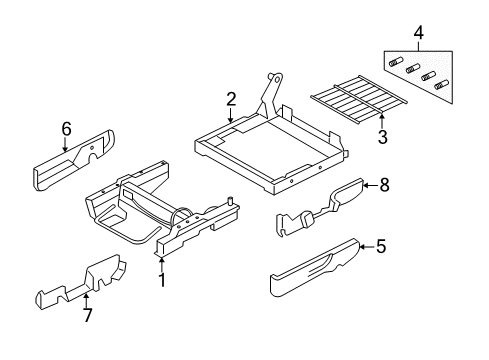 2005 Ford Freestyle Rear Seat Diagram 3 - Thumbnail