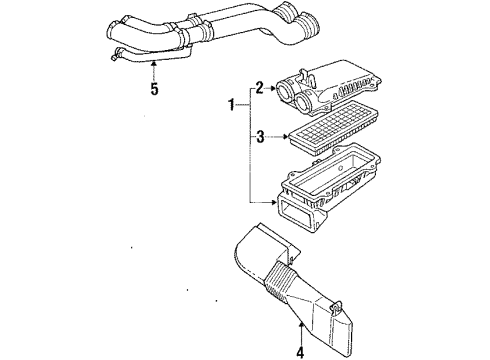 1990 Ford F-250 Air Intake Diagram 5 - Thumbnail