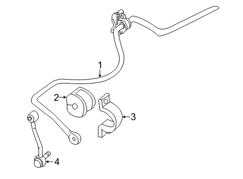 2002 Ford Explorer Sport Stabilizer Bar & Components Diagram 5 - Thumbnail