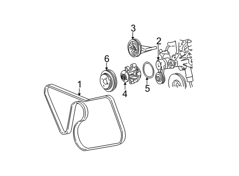2000 Ford Mustang Water Pump Diagram 2 - Thumbnail
