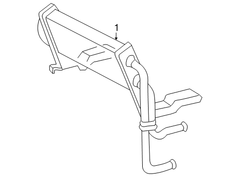 1997 Ford F-150 Power Steering Oil Cooler - Belts Diagram 2 - Thumbnail