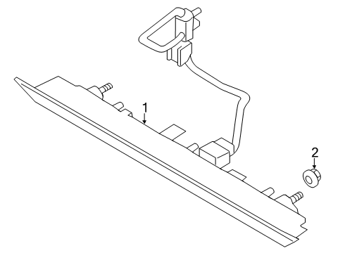 2024 Lincoln Corsair High Mount Lamps Diagram