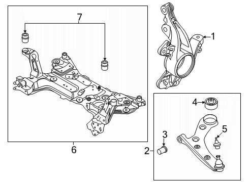 2024 Lincoln Nautilus Front Suspension Diagram