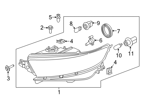 2016 Ford Special Service Police Sedan Headlamps Diagram