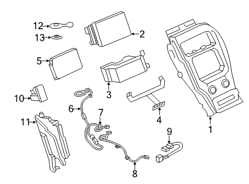 2017 Lincoln MKX Module Diagram for HB5Z-14G371-DF