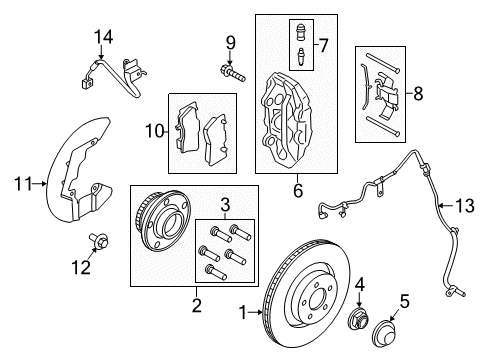 2016 Ford Mustang Anti-Lock Brakes Diagram