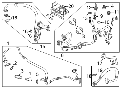 2023 Lincoln Aviator A/C Condenser, Compressor & Lines Diagram 2 - Thumbnail