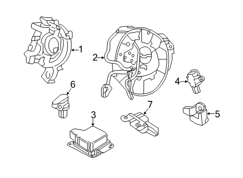 2019 Lincoln Nautilus Air Bag Components Diagram