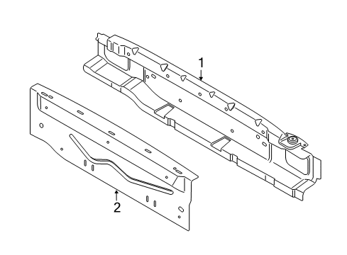 2018 Ford EcoSport Rear Body Diagram