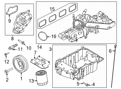 2025 Ford Explorer Engine Parts Diagram