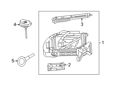 2013 Ford Explorer Jack & Components Diagram