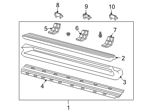 2004 Ford Explorer Running Board Diagram 2 - Thumbnail