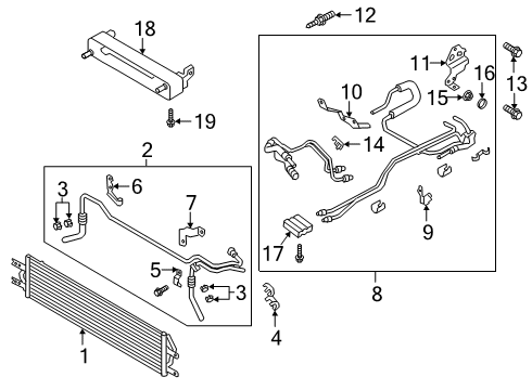2020 Ford Police Interceptor Utility Oil Cooler - Transmission Diagram 2 - Thumbnail