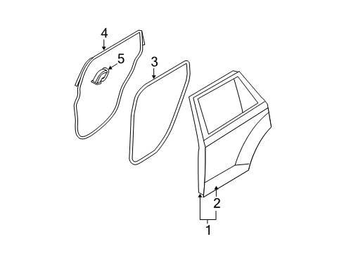 2009 Ford Edge Door & Components Diagram 2 - Thumbnail