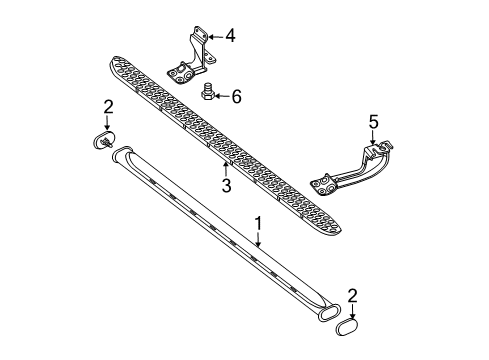 2000 Ford Ranger Running Board Diagram 2 - Thumbnail