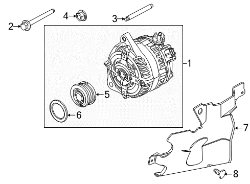 2011 Ford Mustang Alternator Diagram 2 - Thumbnail