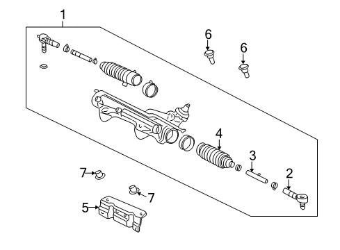 2002 Mercury Mountaineer Steering Gear & Linkage Diagram 3 - Thumbnail