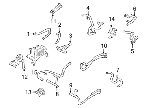 2024 Ford E-Transit Hoses, Lines & Pipes Diagram