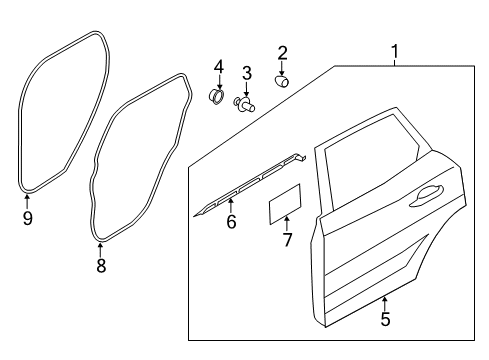 2016 Lincoln MKC Door & Components Diagram 2 - Thumbnail