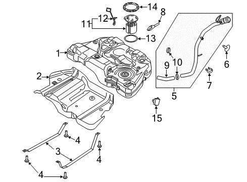 2016 Ford Fusion Fuel System Components Diagram 6 - Thumbnail
