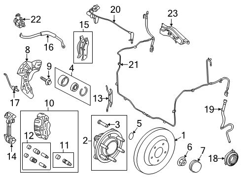 2008 Lincoln Navigator Rotor Assembly Diagram for 7U2Z-1V125-HD