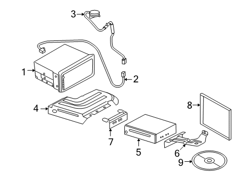 2005 Lincoln Aviator Computer Diagram for 4L7Z-10E887-AA