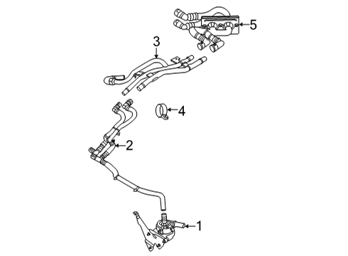 2024 Lincoln Aviator Heater Core & Control Valve Diagram