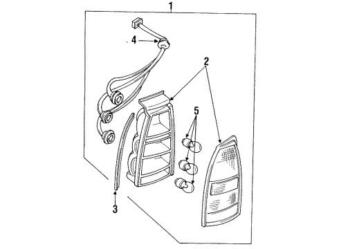 1992 Ford Escort Bulbs Diagram 9 - Thumbnail