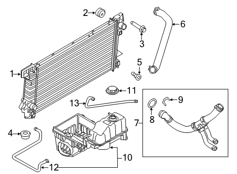 2014 Ford F-150 Radiator & Components Diagram 4 - Thumbnail