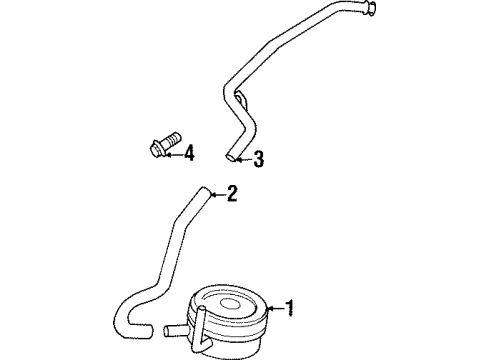 1996 Ford Probe Bolt - Hexagon Head - Flanged Diagram for -99794-0612