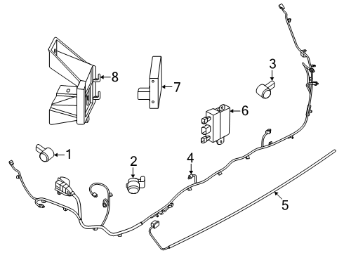 2025 Lincoln Nautilus Control Unit Diagram for JX7Z-14B291-AC
