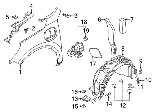 2025 Ford Escape Fuel Door Diagram