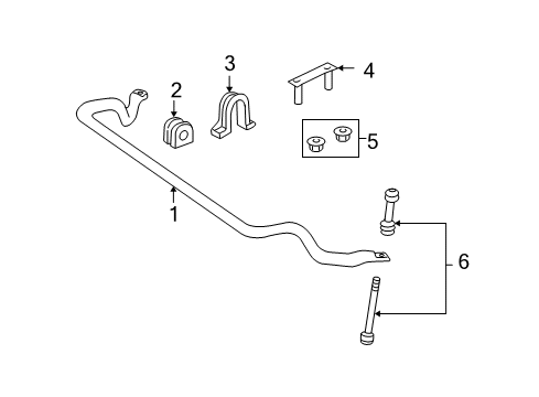 2010 Ford Expedition Stabilizer Bar & Components Diagram 3 - Thumbnail
