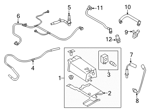 2018 Ford Taurus Emission Components Diagram 2 - Thumbnail