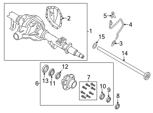 2017 Ford F-350 Super Duty Rear Axle Diagram 2 - Thumbnail
