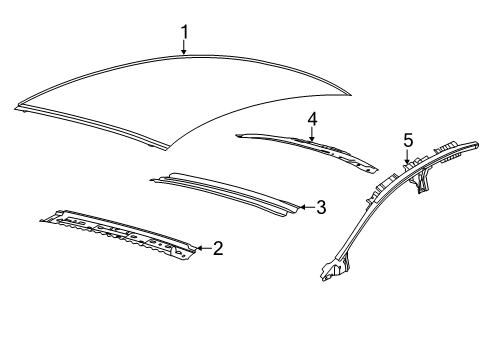 2020 Ford Police Responder Hybrid Roof & Components Diagram 2 - Thumbnail