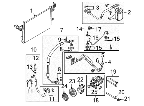 2009 Lincoln MKS Air Conditioner Diagram