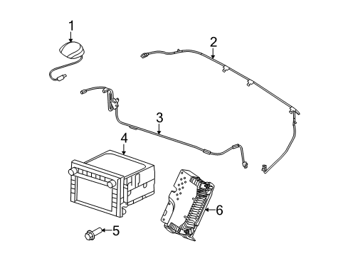 2009 Ford E-250 Navigation System Components Diagram
