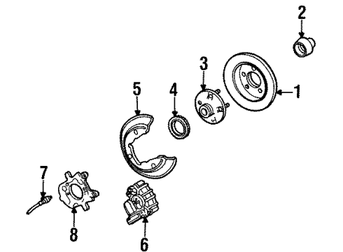 1998 Ford Taurus Rear Brakes Diagram 4 - Thumbnail