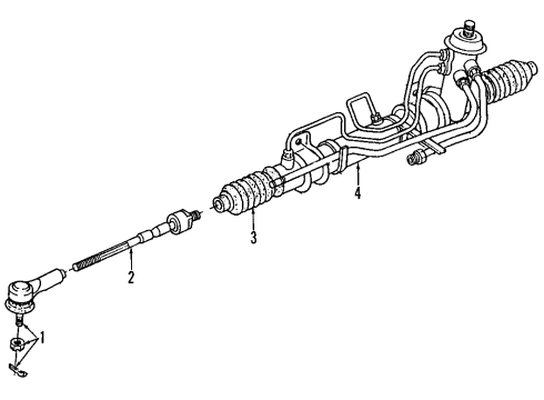 1995 Ford Probe P/S Pump & Hoses Diagram 3 - Thumbnail