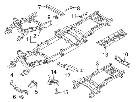 2017 Ford F-350 Super Duty Frame & Components Diagram 6 - Thumbnail