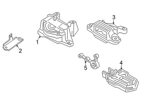 2024 Ford Maverick Housing - Transmission Extension Diagram for PZ1Z-6068-D