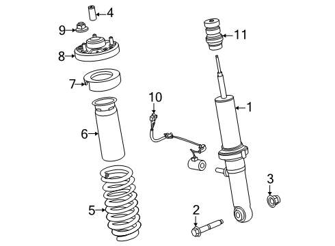 2025 Ford F-150 Spring - Front Diagram for RL3Z-5310-B
