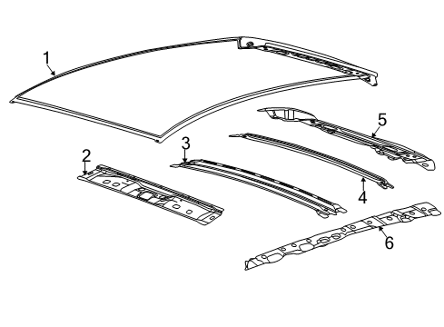 2017 Ford Focus Roof & Components Diagram