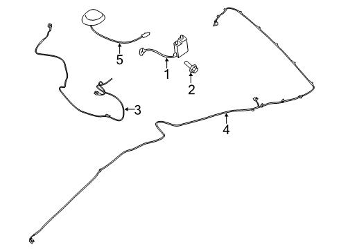 2017 Ford Transit Connect Antenna & Radio Diagram 2 - Thumbnail
