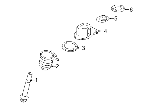 2007 Ford Freestyle Shocks & Components Diagram