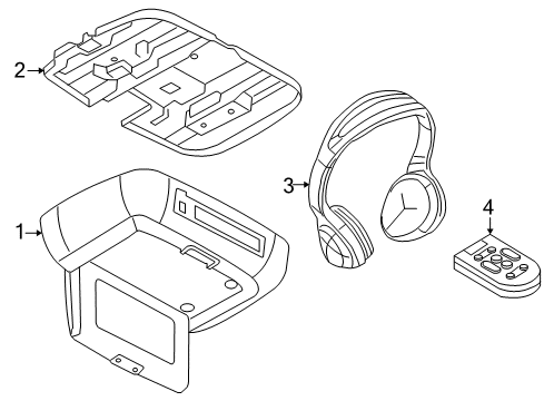 2007 Mercury Montego Entertainment System Components Diagram
