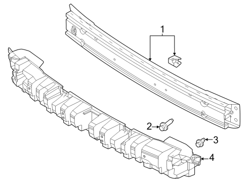 2025 Ford Mustang Bumper & Components - Front Diagram 2 - Thumbnail
