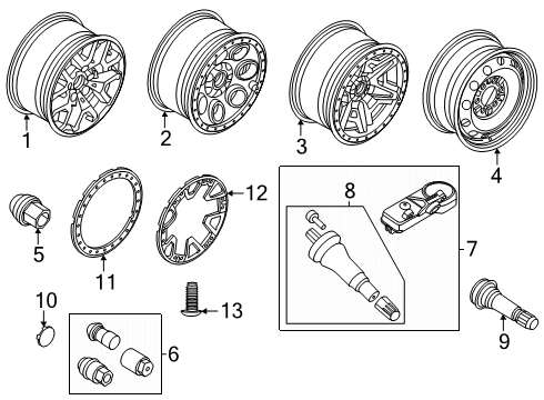 2025 Ford F-150 Wheels Diagram 5 - Thumbnail
